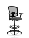 Eclipse Plus II Mesh Deluxe Chair Charcoal Adjustable Arms Hi Rise Kit KC0314