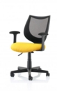 Camden Black Mesh Chair in Senna Yellow KCUP1523