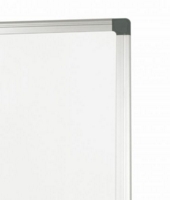 Bi-Office Maya Non Magnetic Melamine Whiteboard Aluminium Frame 1200x1200mm