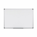 Bi-Office Maya Magnetic Melamine Whiteboard Grey Plastic Frame 600x450mm