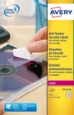 Avery Laser NoPeel Anti-Tamper Permanent Label 46x21mm 48 Per A4 Sheet White (Pack 960 Labels) L6113-20