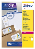 Avery Laser Parcel Label 199.6x289mm 1 Per A4 Sheet White (Pack 40 Labels) L7167-40