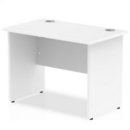 Impulse 1000 x 600mm Straight Desk White Top Panel End Leg MI002245