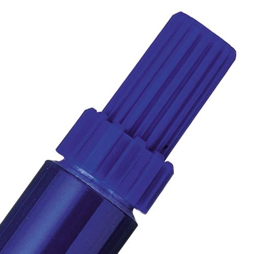 Pentel N60 Permanent Marker Chisel Tip 3.9-5.7mm Line Blue (Pack 12)