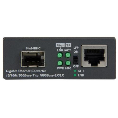 GbE Fiber Media Converter Open SFP Slot