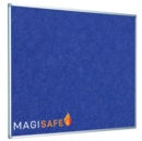 Magiboards Fire Retardant Blue Felt Noticeboard Aluminium Frame 1800x1200mm