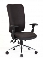 Chiro High Back Chair with Arms Black OP000006