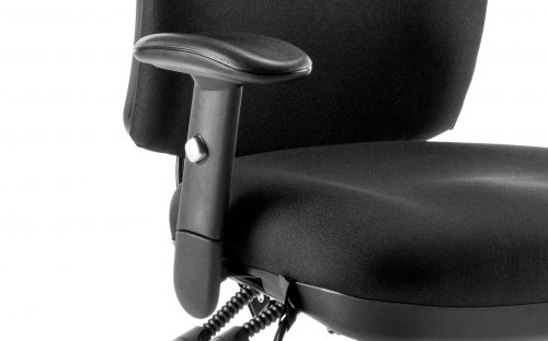 Chiro High Back Chair with Arms Black OP000006
