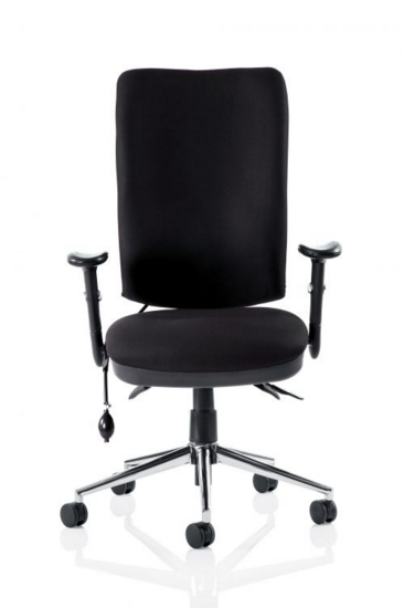 Chiro High Back Chair with Arms Black OP000006
