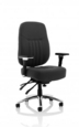 Barcelona Deluxe Black Fabric Operator Chair OP000242