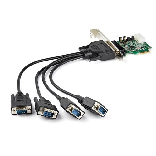 4 PT PCIE RS232 Serial Card Asix AX99100