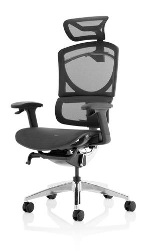 Ergo Click Plus Chair Black Mesh with Headrest PO000063