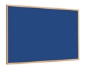 Magiboards Slim Frame Blue Felt Noticeboard Wood Frame 1800x1200mm