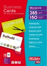 Decadry MicroLine Business Card 10 Per Sheet 285gsm Bright White (Pack 150)