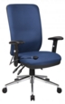 Chiro High Back Chair with Arms Blue OP000007