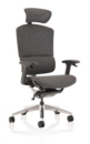 Ergo Click Plus Chair Grey Fabrimesh with Headrest PO000064