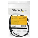 1m Black USB 2.0 to USB C Cable 60W