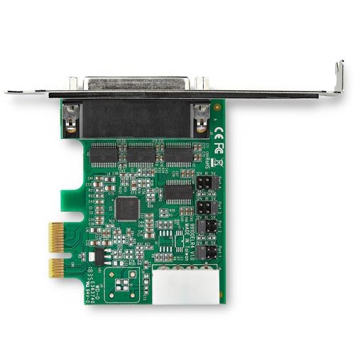 4 PT PCIE RS232 Serial Card Asix AX99100