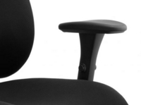Chiro Plus Chair Black with Arms and Headrest PO000002