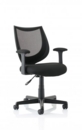 Camden Mesh Chair with Arms Black OP000238