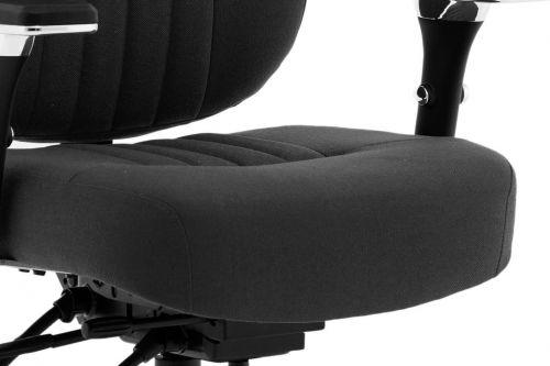 Barcelona Deluxe Black Fabric Operator Chair OP000242
