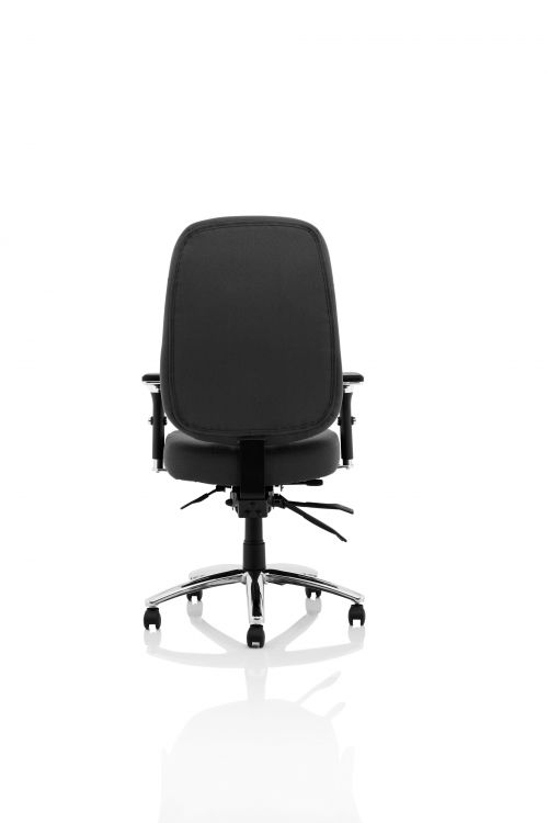 Barcelona Deluxe Black Fabric Operator Chair OP000242