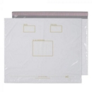 Blake Purely Packaging Polypost Polythene Pocket Envelope Peel and Seal 590x430mm White (Pack 100)