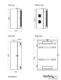 6U Vertical Server Cabinet 30in Deep