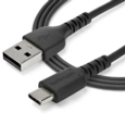 1m Black USB 2.0 to USB C Cable 60W