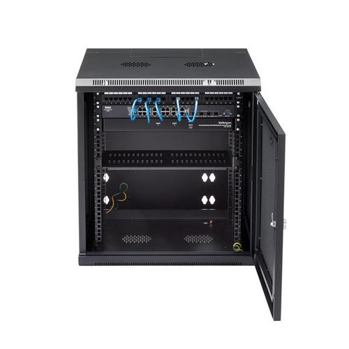 12U Wall Mount Rack Cabinet with Hinge