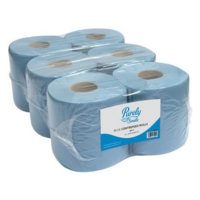Purely Smile Centrefeed Roll 2Ply Blue (Pack 6) PS1214