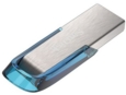 SanDisk Ultra Flair 64GB USB 3.0 Tropical Blue and Silver Capless Flash Drive 150 Mbs Read Speed