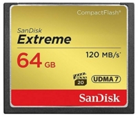 Sandisk Extreme Compact Flash 64GB