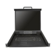 8 Port 1U 19in Rack Mount KVM Console