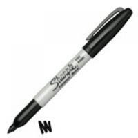 Sharpie Permanent Marker Fine Tip 0.9mm Line Black (Pack 12)