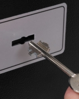 Phoenix Compact Home Office Security Safe Key Lock Black