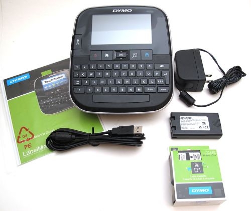 Dymo LabelManager 500 Touch Screen Desktop Label Printer QWERTY Keyboard Black/Silver