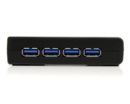 4 Port Black SuperSpeed USB 3.0 Hub