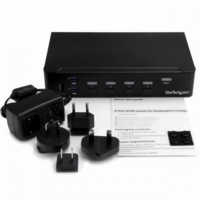 USB 3.0 4K 4 Port DisplayPort KVM Switch