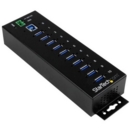Startech Rugged Metal 10 Port USB3.0 Hub DIN Rail