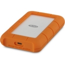 LaCie Rugged 2TB USB C and USB 3.0 2.5 Inch Portable Orange External Hard Drive Drop Shock Dust Rain Resistant