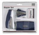 ValueX Stapler Staple Remover and Hole Punch Set Blue