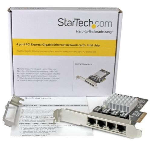 Startech 4 Port Gbit Ethernet Network Card PCIe