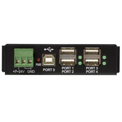 Mountable 4 Port Rugged Ind USB Hub ESD