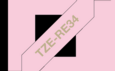 Brother Gold On Pink PTouch Ribbon 12mm x 4m - TZERE34
