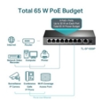 9 Port Desktop Switch 8 Port PoE Plus