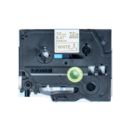 Brother Gold On White PTouch Ribbon 12mm x 4m - TZER234