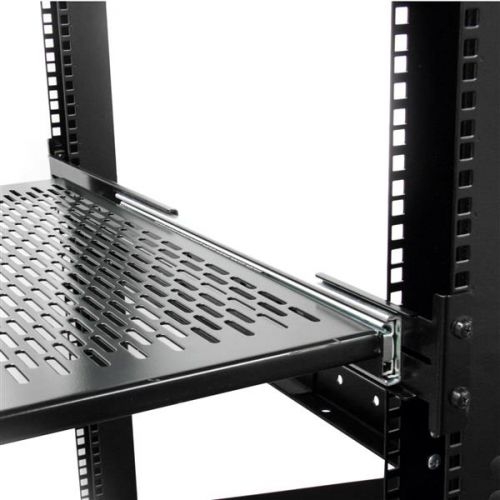 19in Vented Adj Depth Sliding Rack Shelf
