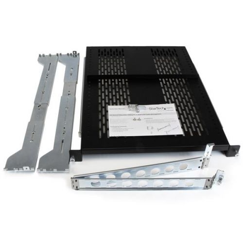 2U Vented Sliding Rack Shelf Cable Mgmt