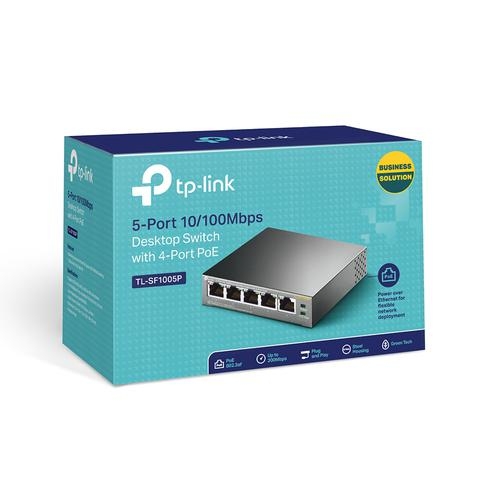 5 Port Desktop Switch with 4 x PoE